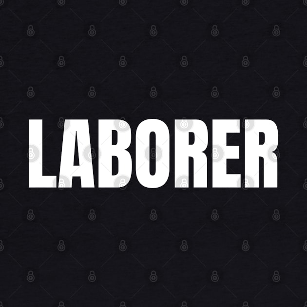 Laborer Word - Simple Bold Text by SpHu24